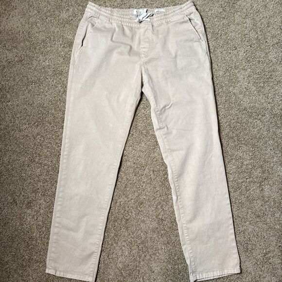 Marine Layer Other - Marine Layer Jogger Pants Men XL Tan Saturday Joggers Slim Fit Twill Sustainable